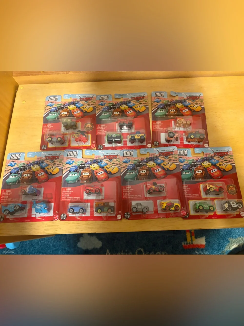 Disney cars Mini Racers- 7 Pack